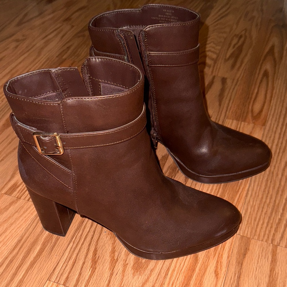 Brown Leather Ankle Boots